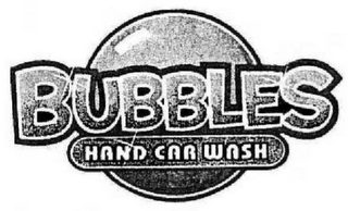 BUBBLES HAND CAR WASH logo