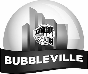 BUBBLEVILLE BASKETBALL HALL OF FAME SPRINGFIELD MASS. logo