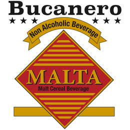BUCANERO NON ALCOHOLIC BEVERAGE MALTA MALT CEREAL BEVERAGE logo