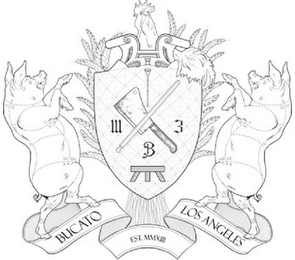 BUCATO EST. MMXIII LOS ANGELES III 3 B logo