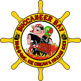 BUCCANEER BAY BAR-B-QUE, ICE CREAM & ITALIAN ICES logo