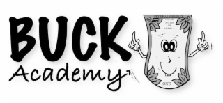 BUCK ACADEMY FEDERAL RESERVE UNITED STATES OF AMERICA ONE $1 $1 logo
