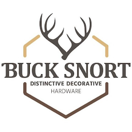 BUCK SNORT DISTINCTIVE DECORATIVE HARDWARE logo