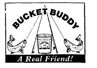 BUCKET BUDDY TACKLE BOX A REAL FRIEND! logo