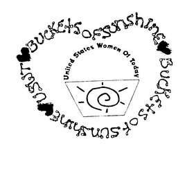 BUCKETS OF SUNSHINE BUCKETS OF SUNSHINEUSWT UNITED STATES WOMEN OF TODAY logo