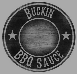 BUCKIN BBQ SAUCE logo