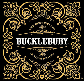 BUCKLEBURY THE BEST WEALTH IS YOUR HEALTH logo