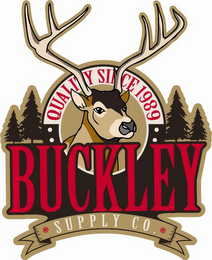 BUCKLEY SUPPLY CO QUALITY SINCE 1989 logo