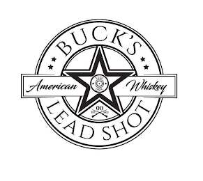 BUCK'S AMERICAN WHISKEY LEAD SHOT 12 GI USA 00 EST. 2022 logo