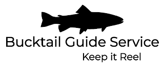 BUCKTAIL GUIDE SERVICE KEEP IT REEL logo