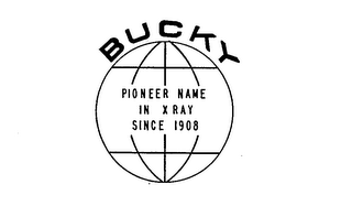 BUCKY PIONEER NAME IN X RAY SINCE 1908 logo