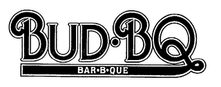 BUD-BQ BAR-B-QUE & BEER logo