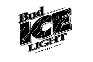 BUD ICE LIGHT BEER logo