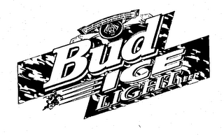 BUD ICE LIGHT BEER logo