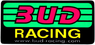 BUD RACING WWW.BUD-RACING.COM logo