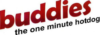 BUDDIES THE ONE MINUTE HOTDOG logo