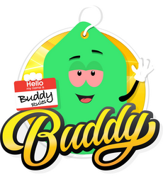 BUDDY HELLO MY NAME IS BUDDY RULES logo