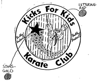 BUDDY HUDSON'S KICKS FOR KIDS KARATE CLUB logo
