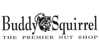 BUDDY SQUIRREL THE PREMIER NUT SHOP logo