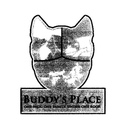 BUDDY'S PLACE ONE PACK. ONE FAMILY. UNDER ONE ROOF. logo