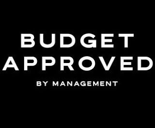 BUDGET APPROVED BY MANAGEMENT logo