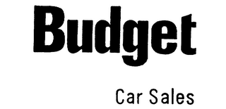 BUDGET CAR SALES logo