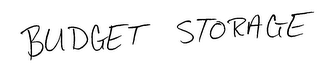 BUDGET STORAGE logo