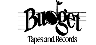BUDGET TAPES AND RECORDS logo