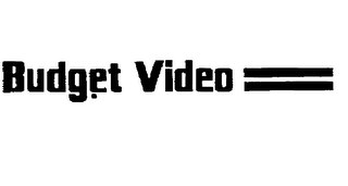BUDGET VIDEO logo