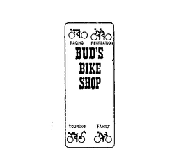 BUD'S BIKE SHOP RACING RECREATION TOURING FAMILY logo