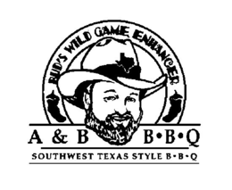 BUD'S WILD GAME ENHANCER A & B B·B·Q SOUTHWEST TEXAS STYLE B·B·Q logo