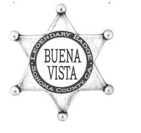 BUENA VISTA ·LEGENDARY BADGE· SONOMA COUNTY, CA logo