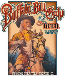 BUFFALO BILL CODY BEER THE SPIRIT OF THE WILD WILD WEST WYOMING TERRITORY BREWING CO. logo