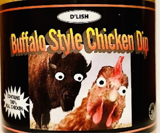 BUFFALO CHICKEN WING DIG D'LISH CONTAINS 100% REAL CHICKEN 1LB (448G) logo