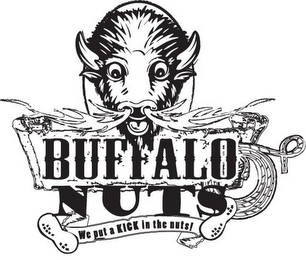 BUFFALO NUTS WE PUT A KICK IN THE NUTS! logo