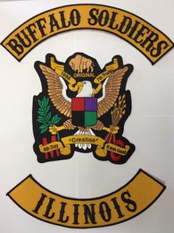 BUFFALO SOLDIERS ORIGINAL 1986 7TH TRUMP 6TH DAY "CREATION" IT WAS GOOD logo