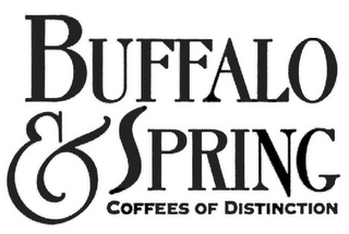 BUFFALO & SPRING COFFEES OF DISTINCTION logo