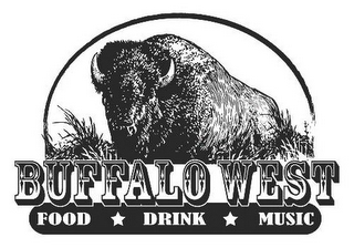 BUFFALO WEST FOOD DRINK MUSIC logo