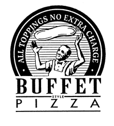 BUFFET STYLE PIZZA ALL TOPPINGS NO EXTRA CHARGE logo