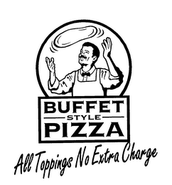 BUFFET STYLE PIZZA ALL TOPPINGS NO EXTRA CHARGE logo