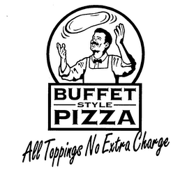 BUFFET STYLE PIZZA ALL TOPPINGS NO EXTRA CHARGE logo
