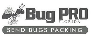 BUG PRO FLORIDA SEND BUGS PACKING logo