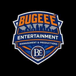 BUGEEÉ ENTERTAINMENT MANAGEMENT & PRODUCTIONS BÉ logo