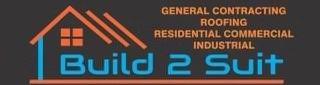 BUILD 2 SUIT GENERAL CONTRACTING ROOFING RESIDENTIAL COMMERCIAL INDUSTRIAL logo