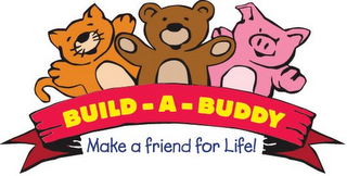 BUILD-A-BUDDY MAKE A FRIEND FOR LIFE! logo
