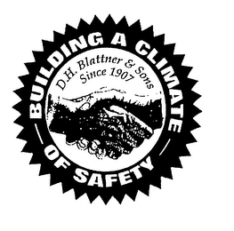 BUILDING A CLIMATE OF SAFETY D.H. BLATTNER & SONS SINCE 1907 logo