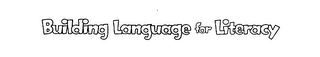 BUILDING LANGUAGE FOR LITERACY logo