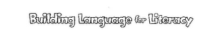 BUILDING LANGUAGE FOR LITERACY logo