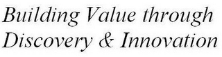 BUILDING VALUE THROUGH DISCOVERY & INNOVATION logo