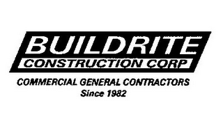 BUILDRITE CONSTRUCTION CORP COMMERCIAL GENERAL CONTRACTORS SINCE 1982 logo